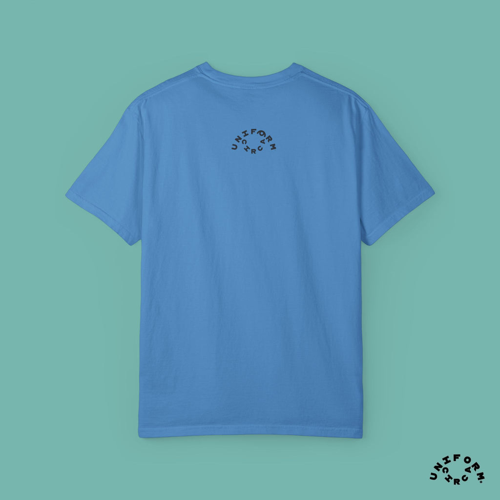 CALIFORNIA BLUEPRINT CREWNECK T-SHIRT | Printed