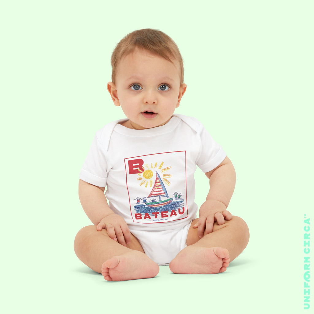 BATEAU | Infant Jersey One Piece: Summer Vibes Baby Bodysuit, Cute Baby Shower Gift, Pool Party Outfit, Beach Day Essential, Memory-Making Apparel