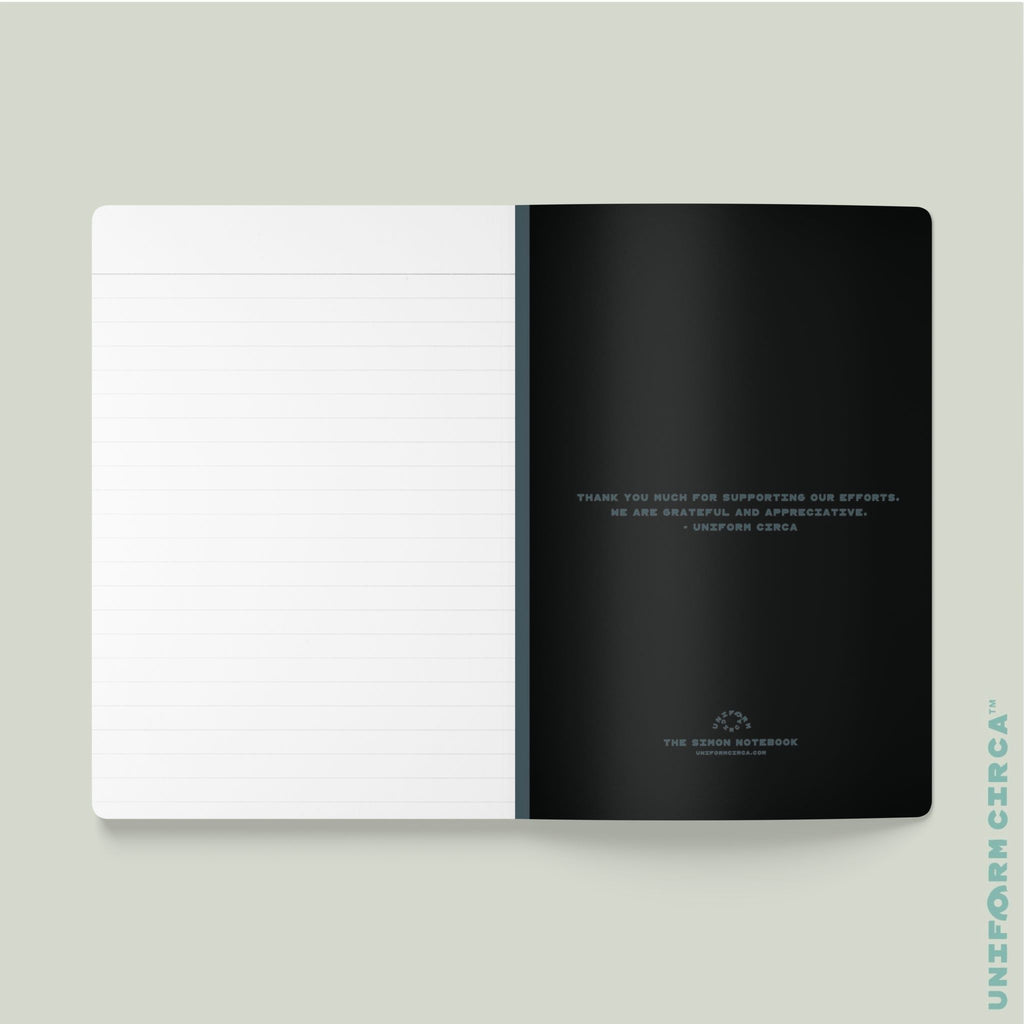 SIMON (SOFT COVER) NOTE & SKETCH JOURNAL | Dark Mint/Rolling Green