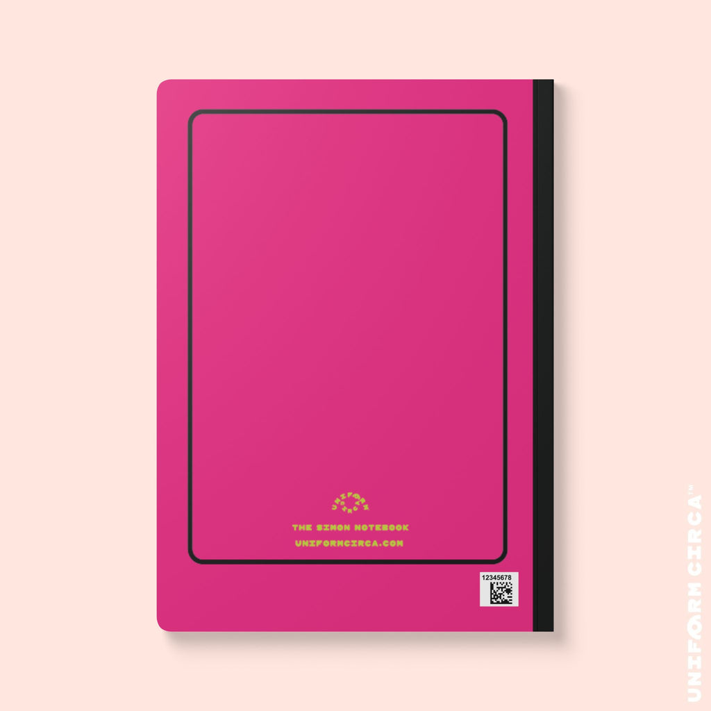 SIMON (LINED) NOTE & SKETCH JOURNAL | Hot Pink/Acid Green/Black