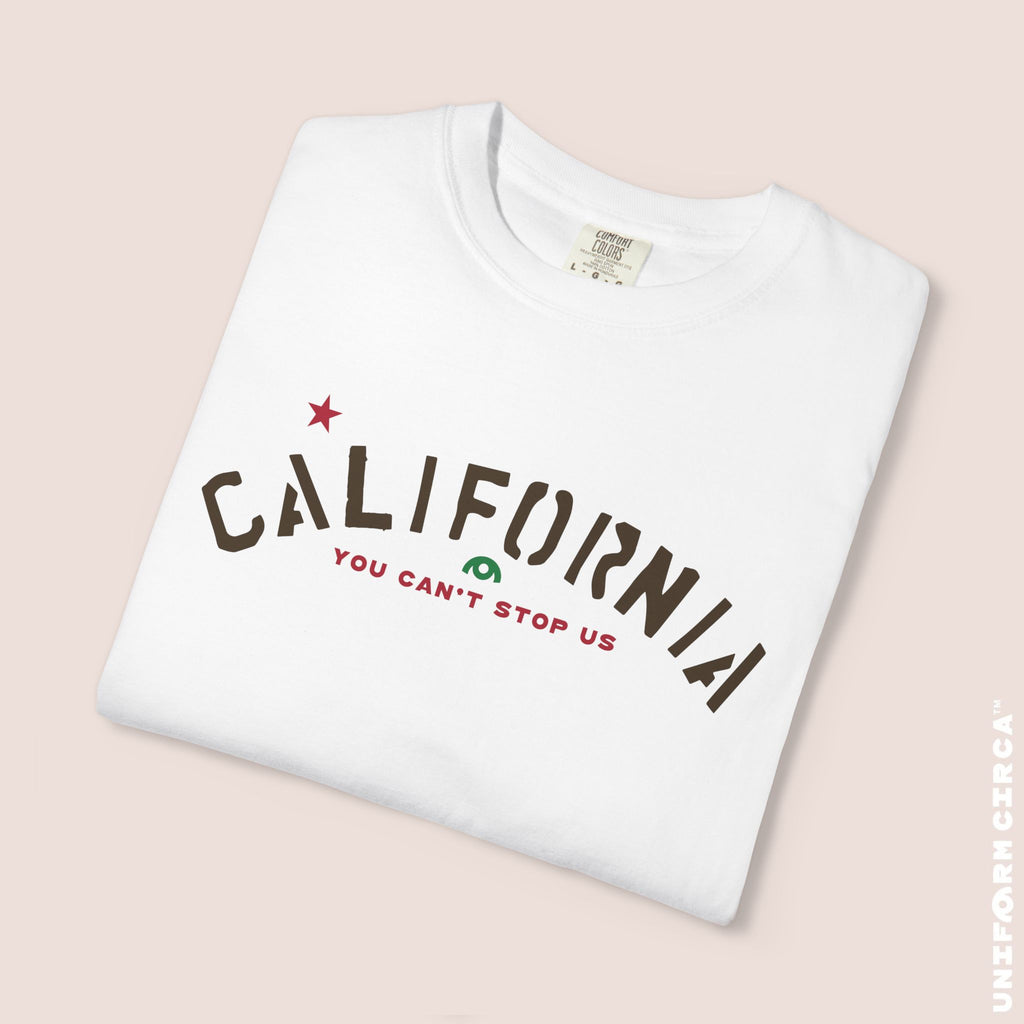 CALIFORNIA CAN'T STOP T-SHIRT | Flag Color Print