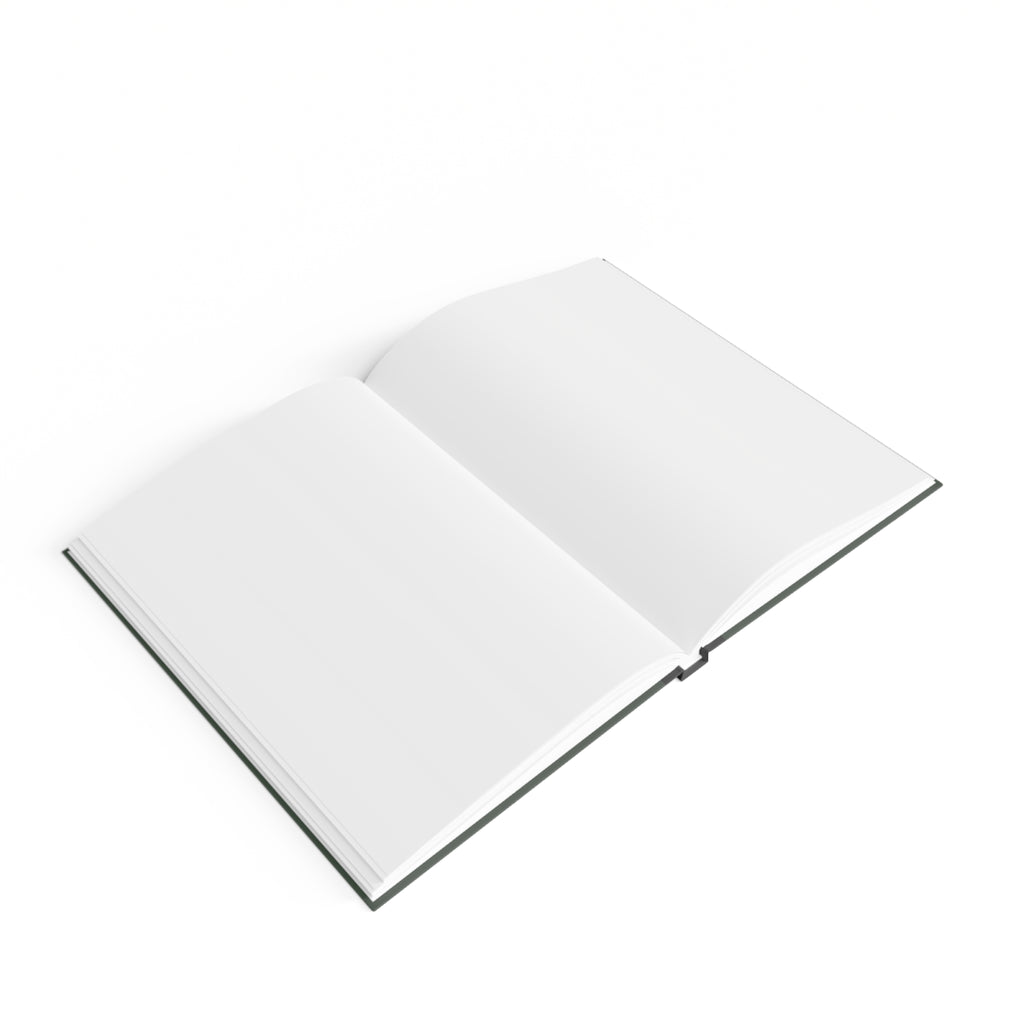 SIMON | JOURNAL & NOTEBOOK | Hardcover Blank Pages 5"x7" | Deepest Green & Orange