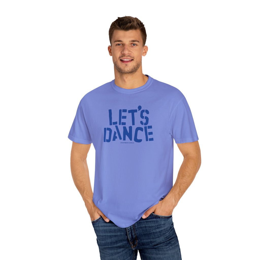 LET'S DANCE REVISITED CREWNECK T-SHIRT | Printed Blue