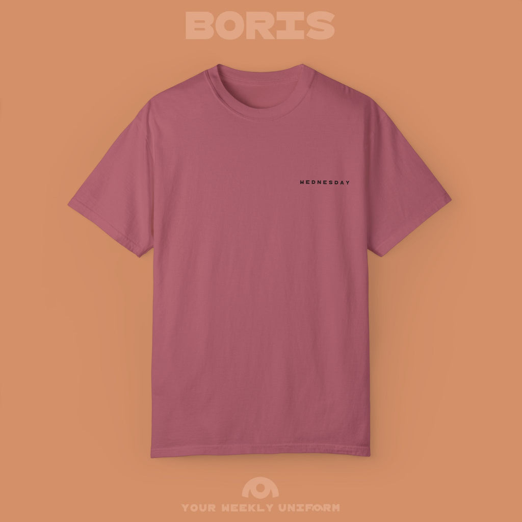BORIS WEDNESDAY | CREWNECK T-SHIRT | PRINTED BLACK