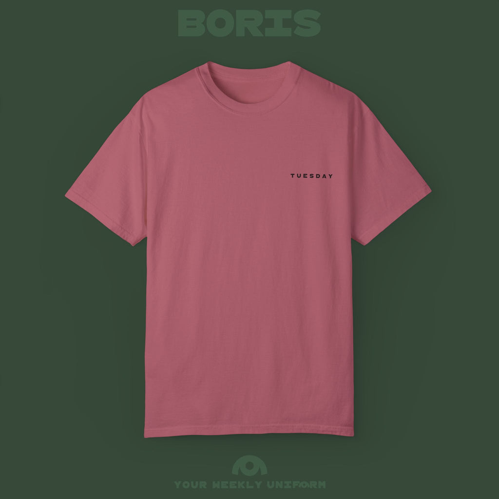 BORIS TUESDAY | CREWNECK T-SHIRT | PRINTED BLACK