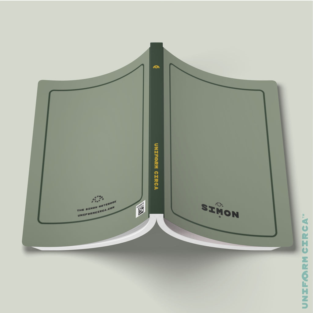 SIMON (SOFT COVER) NOTE & SKETCH JOURNAL | Dark Mint/Rolling Green