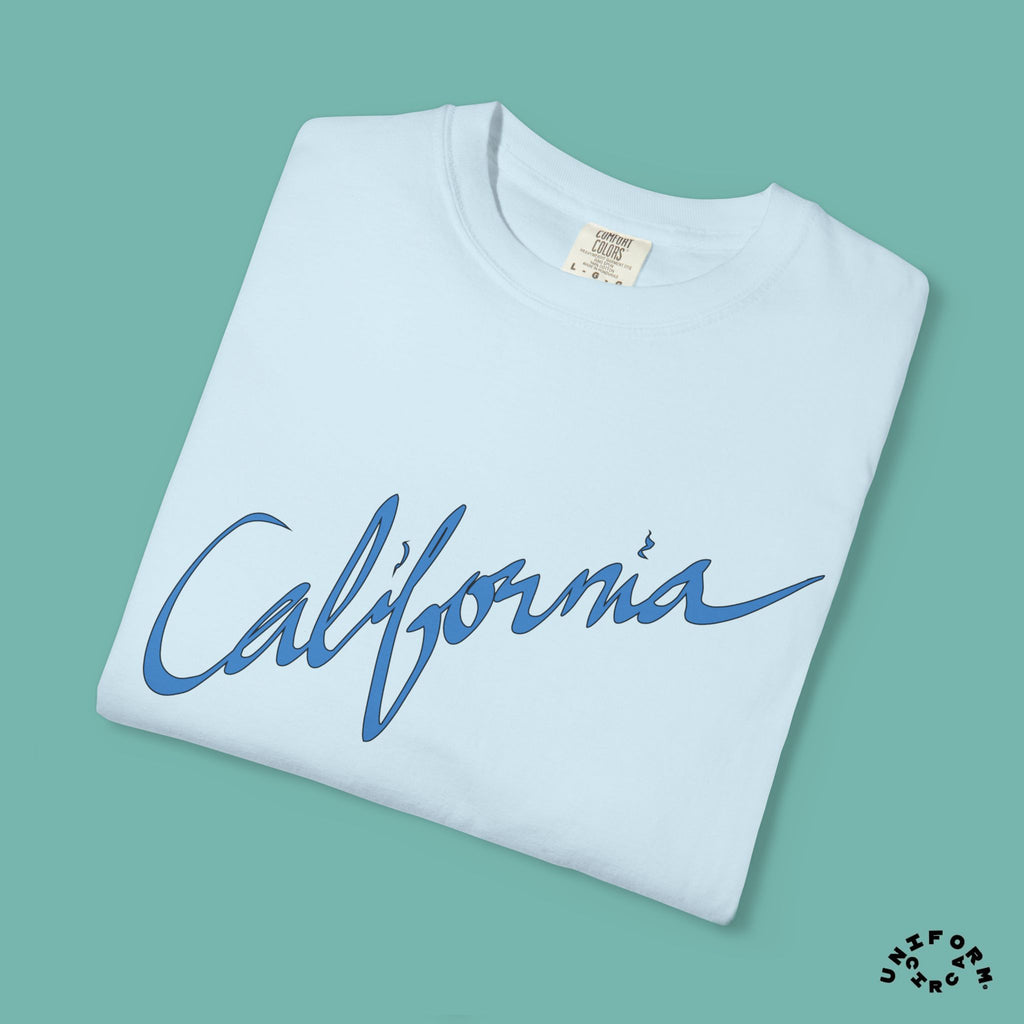 CALIFORNIA BLUEPRINT CREWNECK T-SHIRT | Printed