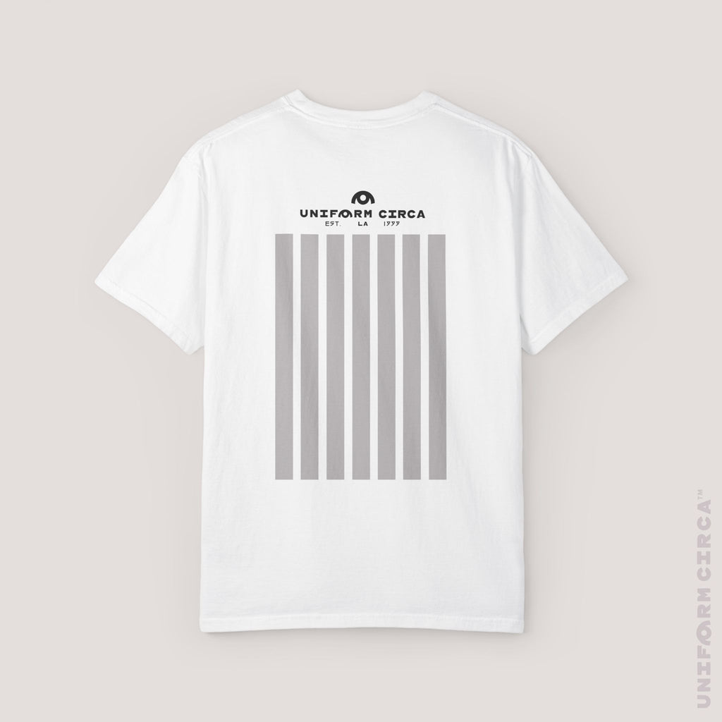 BAR NONE | DOVE GREY | CREWNECK T-SHIRT | Printed