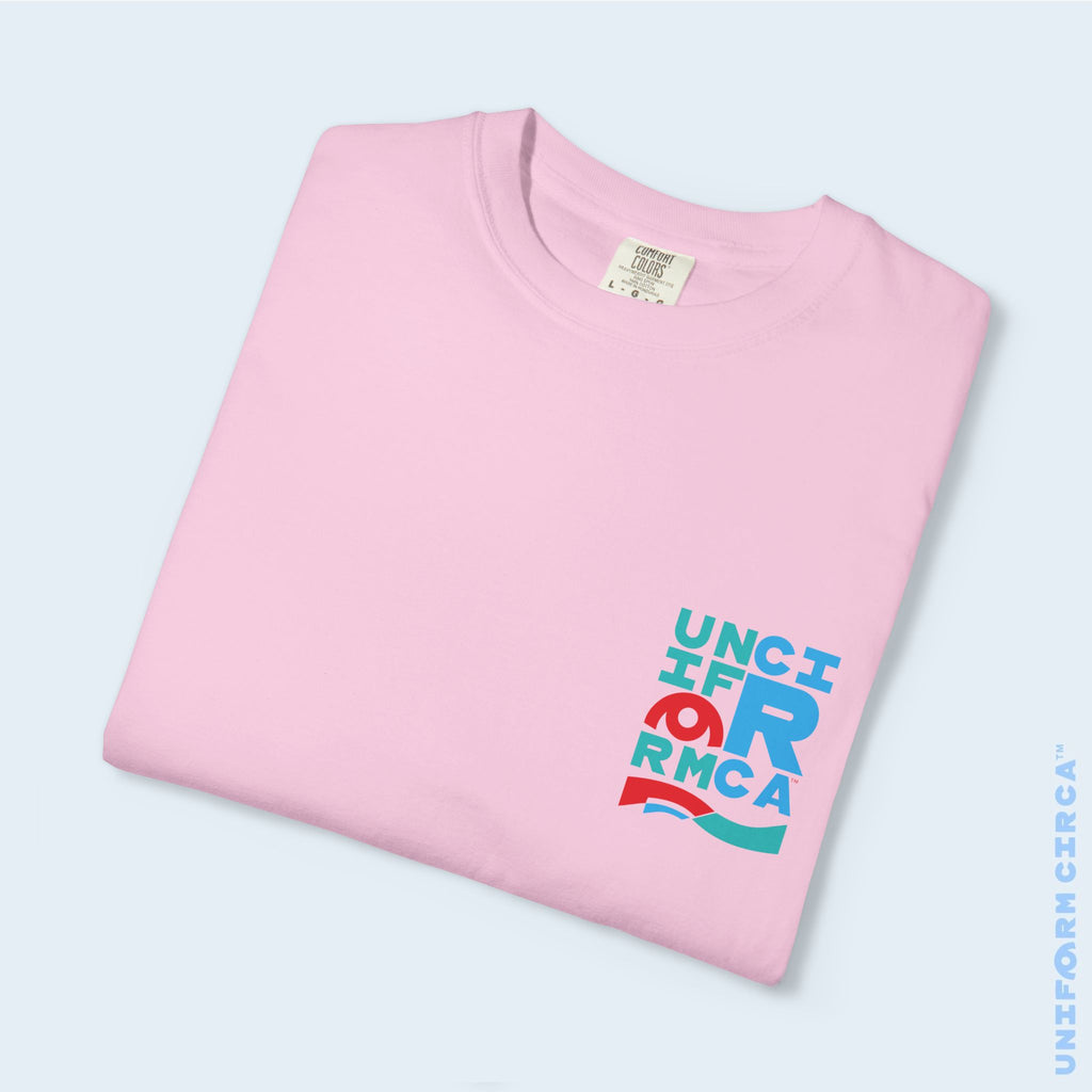 C BLOCK | CREWNECK T-SHIRT | Printed Unisex Garment-Dyed Graphic Tee