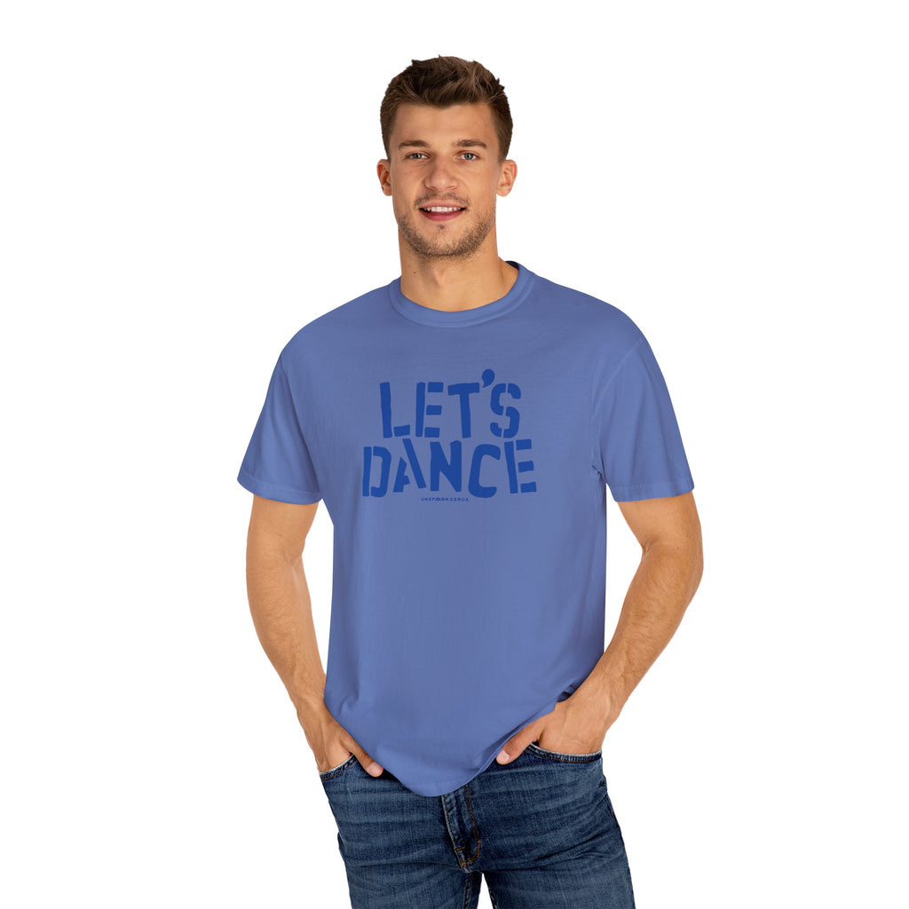 LET'S DANCE REVISITED CREWNECK T-SHIRT | Printed Blue