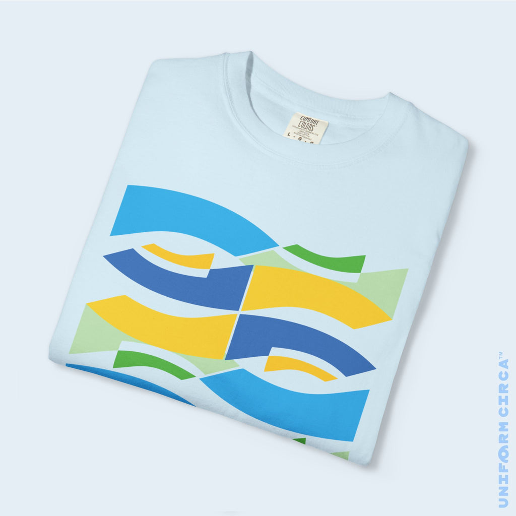 WAVEY 2  | CREWNECK T-SHIRT | Printed Unisex Garment-Dyed Graphic Tee