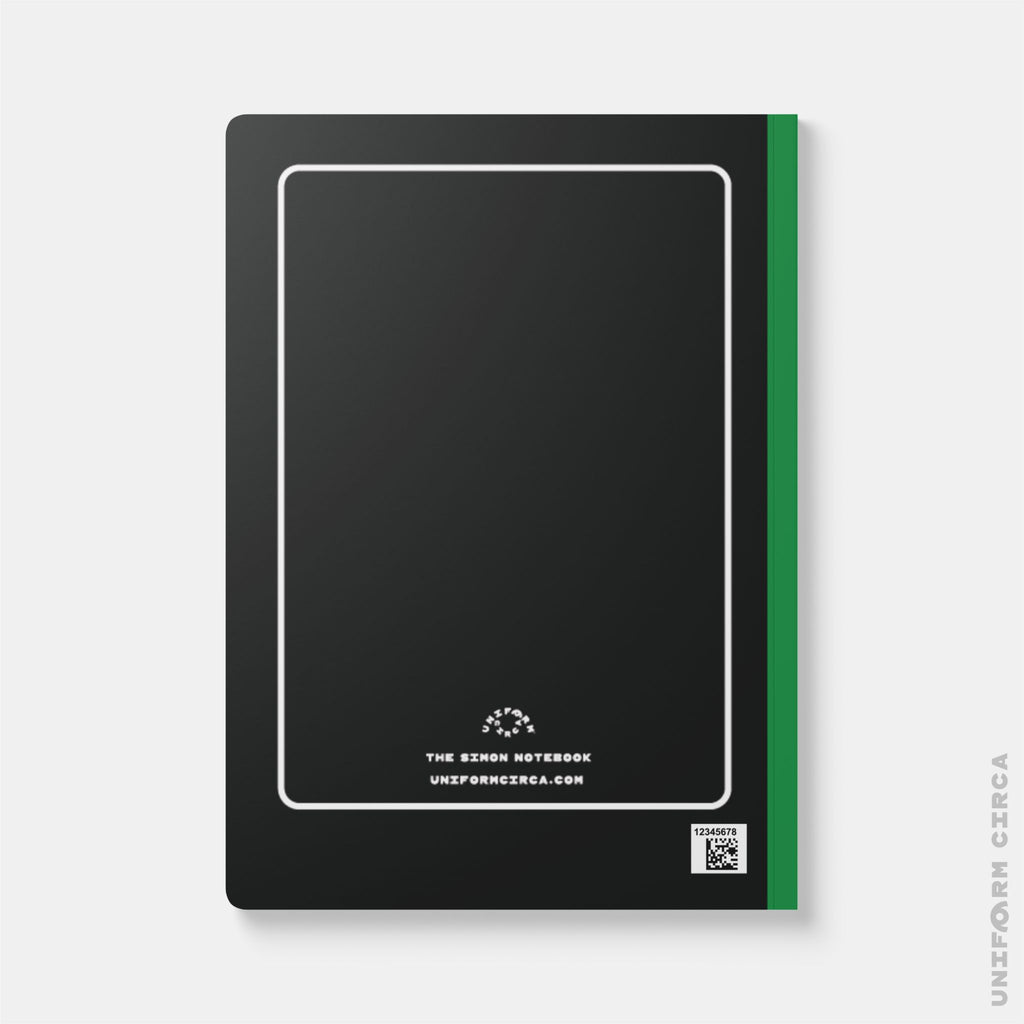 SIMON (SOFT COVER) NOTE & SKETCH JOURNAL | Black/White/Putting Green