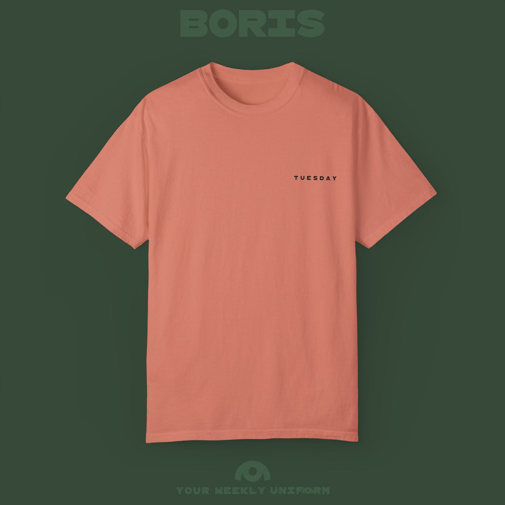 BORIS TUESDAY | CREWNECK T-SHIRT | PRINTED BLACK