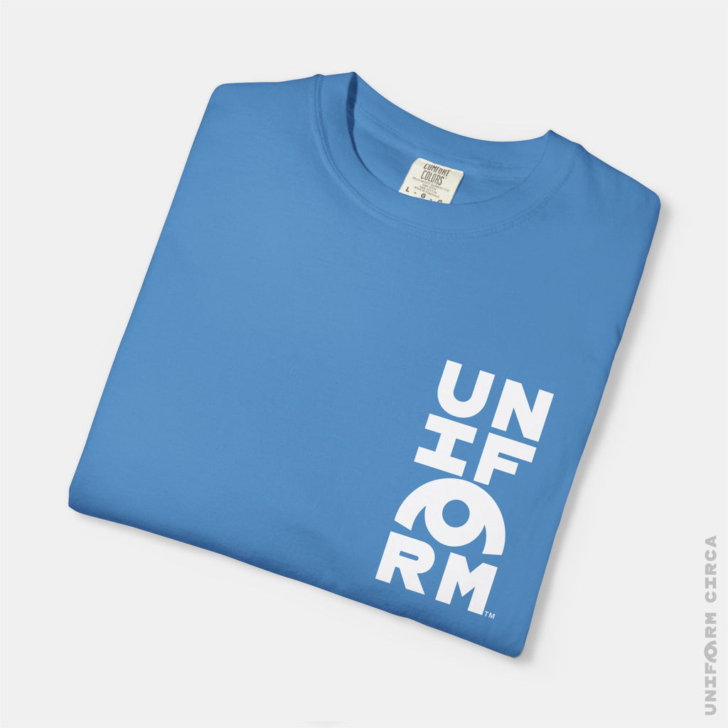 UNIFORM HALF STACK | Crewneck T-Shirt | Printed White | Bold Minimalist Print