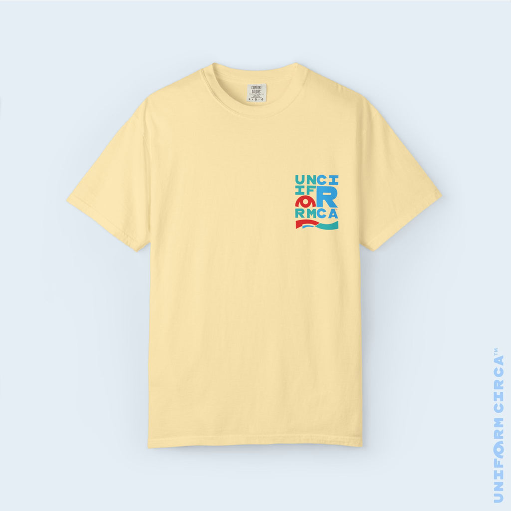 C BLOCK | CREWNECK T-SHIRT | Printed Unisex Garment-Dyed Graphic Tee