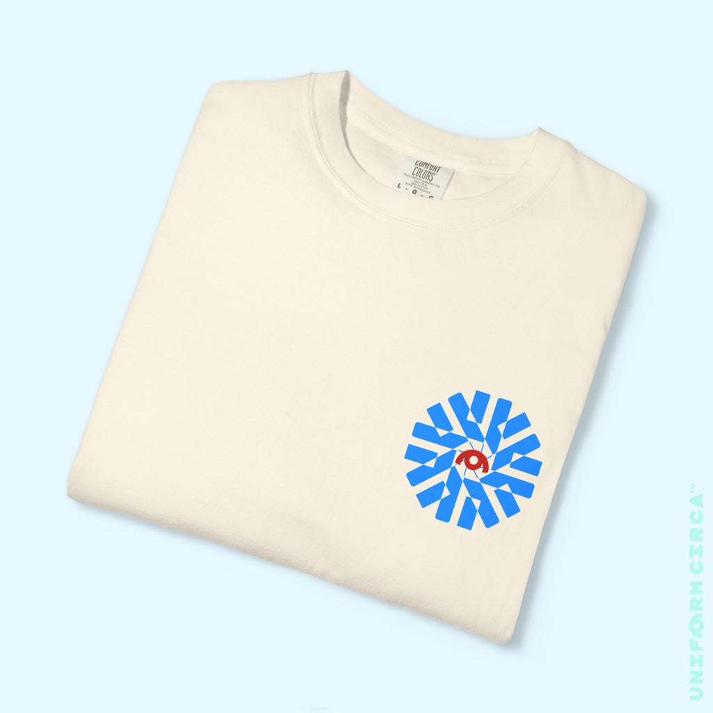 UC NASA BURST | Printed BLUE/RED | Unisex Garment-Dyed T-Shirt