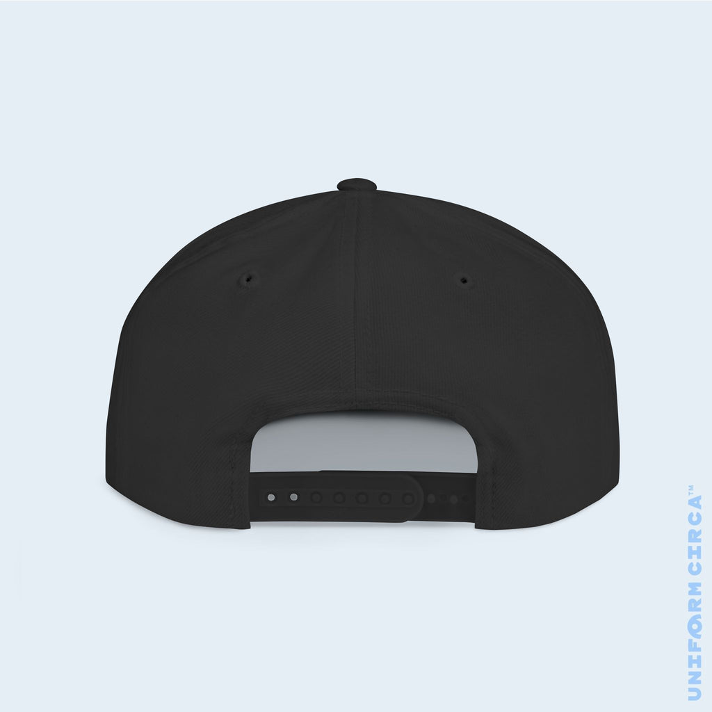 WORDMARK LOGO | Embroidered White | Flat Bill Snapback