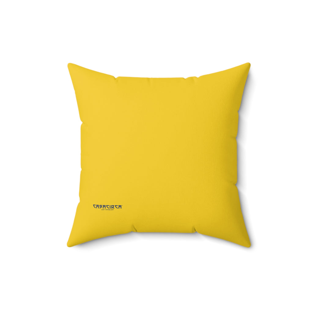 CASACIRCA | REVERSO PILLOW | TURQUOISE/BLUE/GOLDENROD | Stylish Faux Suede Pillow - Home Decor, Cozy Living Room, Gift Idea, Nautical Theme, Interior Design Accents