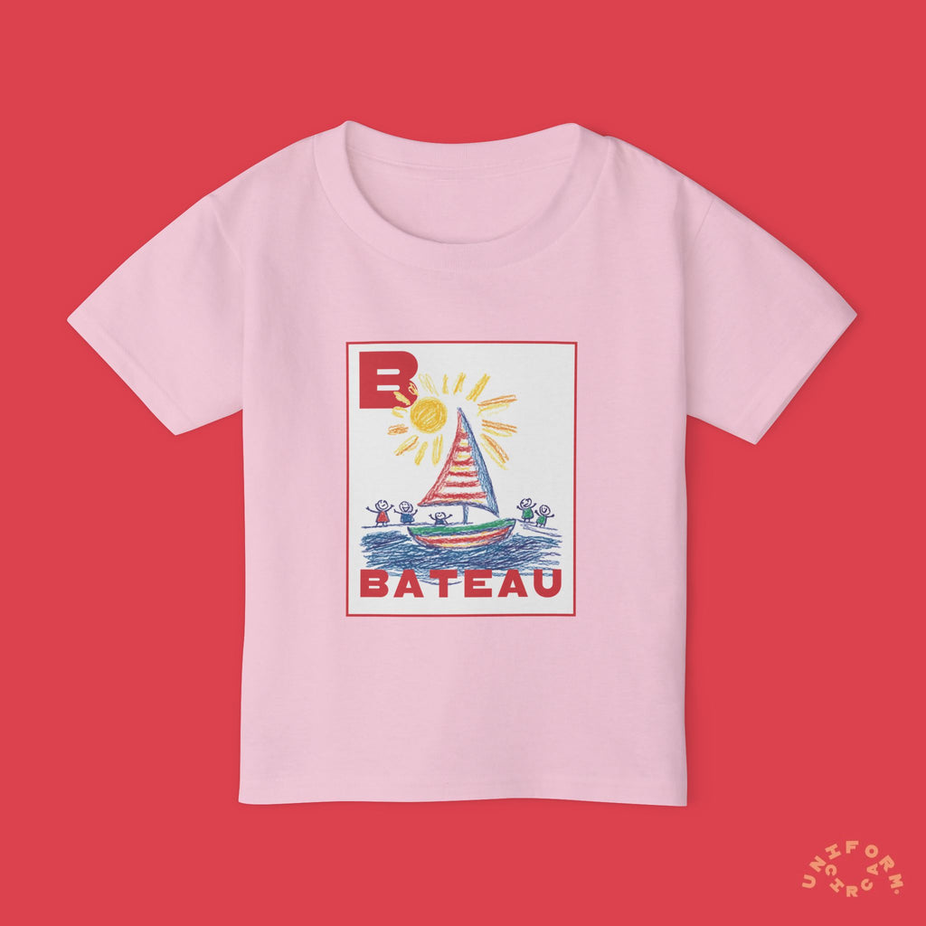 Bateau/Boat Design Toddler T-Shirt - Perfect for Playful Days