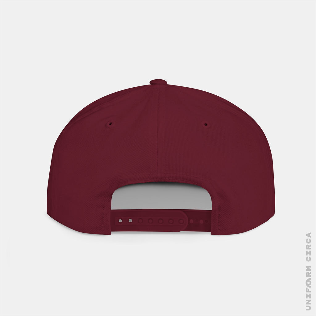 WORDMARK | Stitched Yellow/Gold | Flat Bill Snapback Hat, Trendy Cap for Casual Wear, Streetwear Accessory, Perfect Gift for Friends and Family