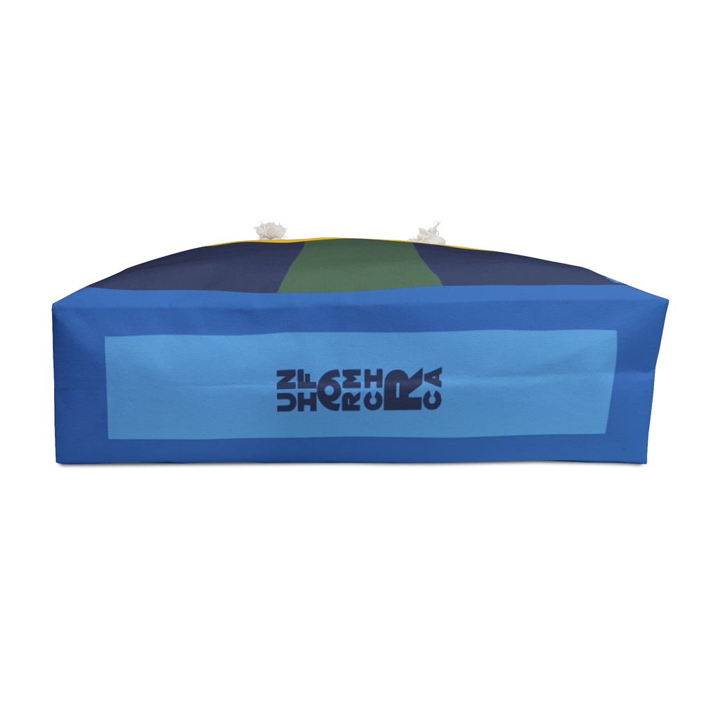 THE MAX BAG | Navy, Deep Green & Yellow Weekender Bag - Stylish Travel Tote, Gym Bag, Beach Bag, Personalized Gift, Spacious Weekend Accessories