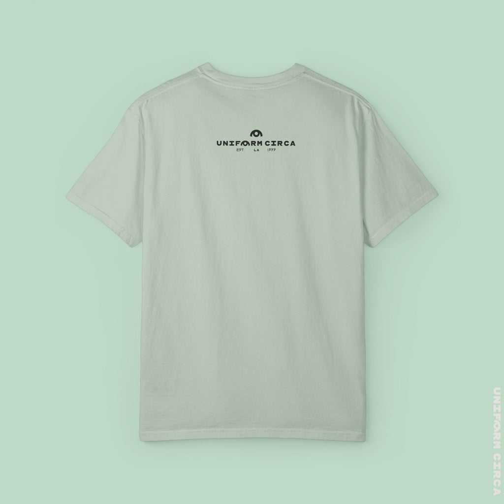 LONE PALM CREWNECK T-SHIRT | Printed Unisex Garment-Dyed Graphic Tee