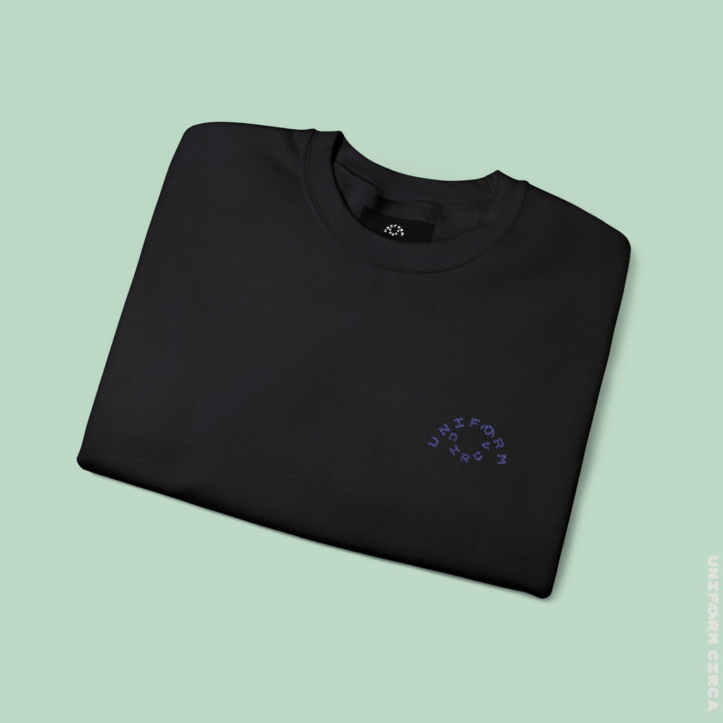 OCULUS LOGO CREWNECK SWEATSHIRT | Black Embroidery