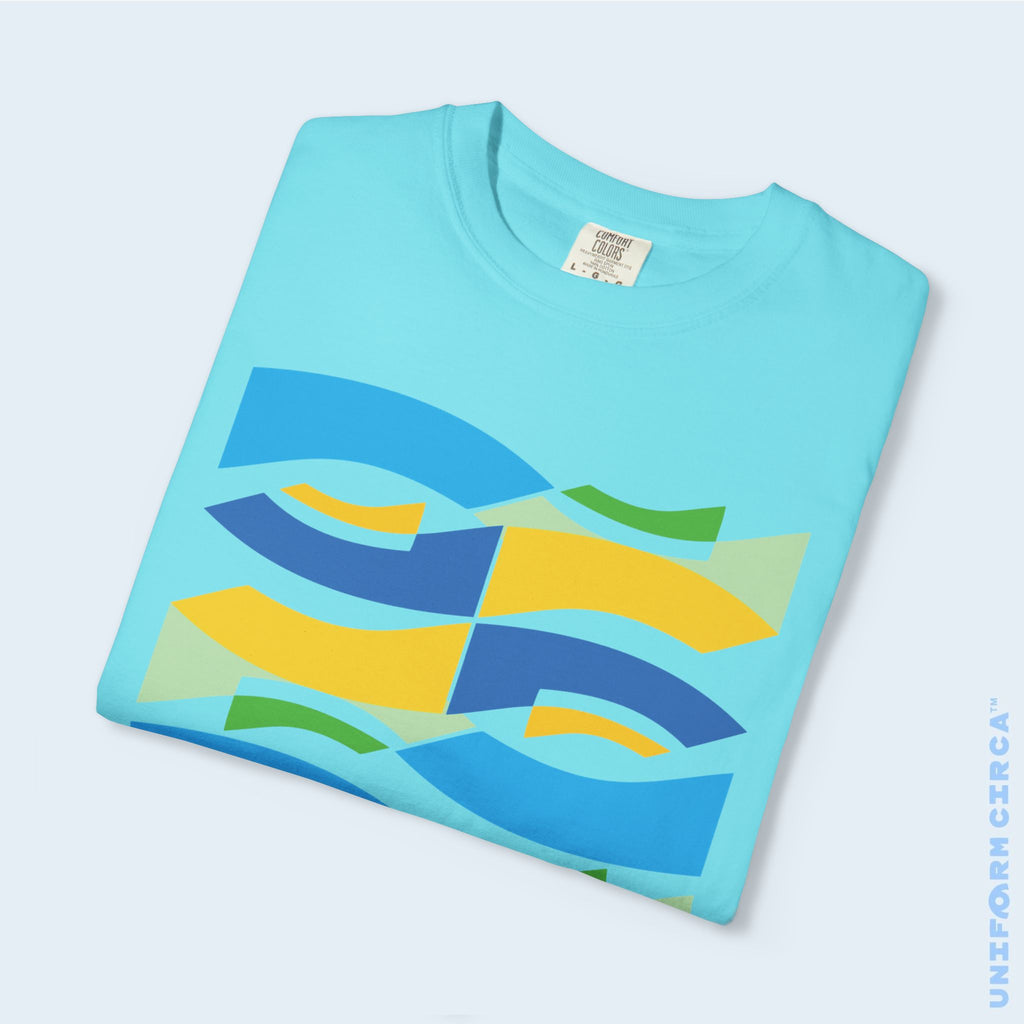 WAVEY 2  | CREWNECK T-SHIRT | Printed Unisex Garment-Dyed Graphic Tee