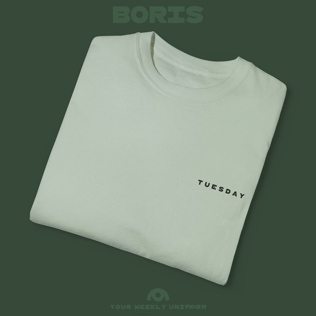 BORIS TUESDAY | CREWNECK T-SHIRT | PRINTED BLACK