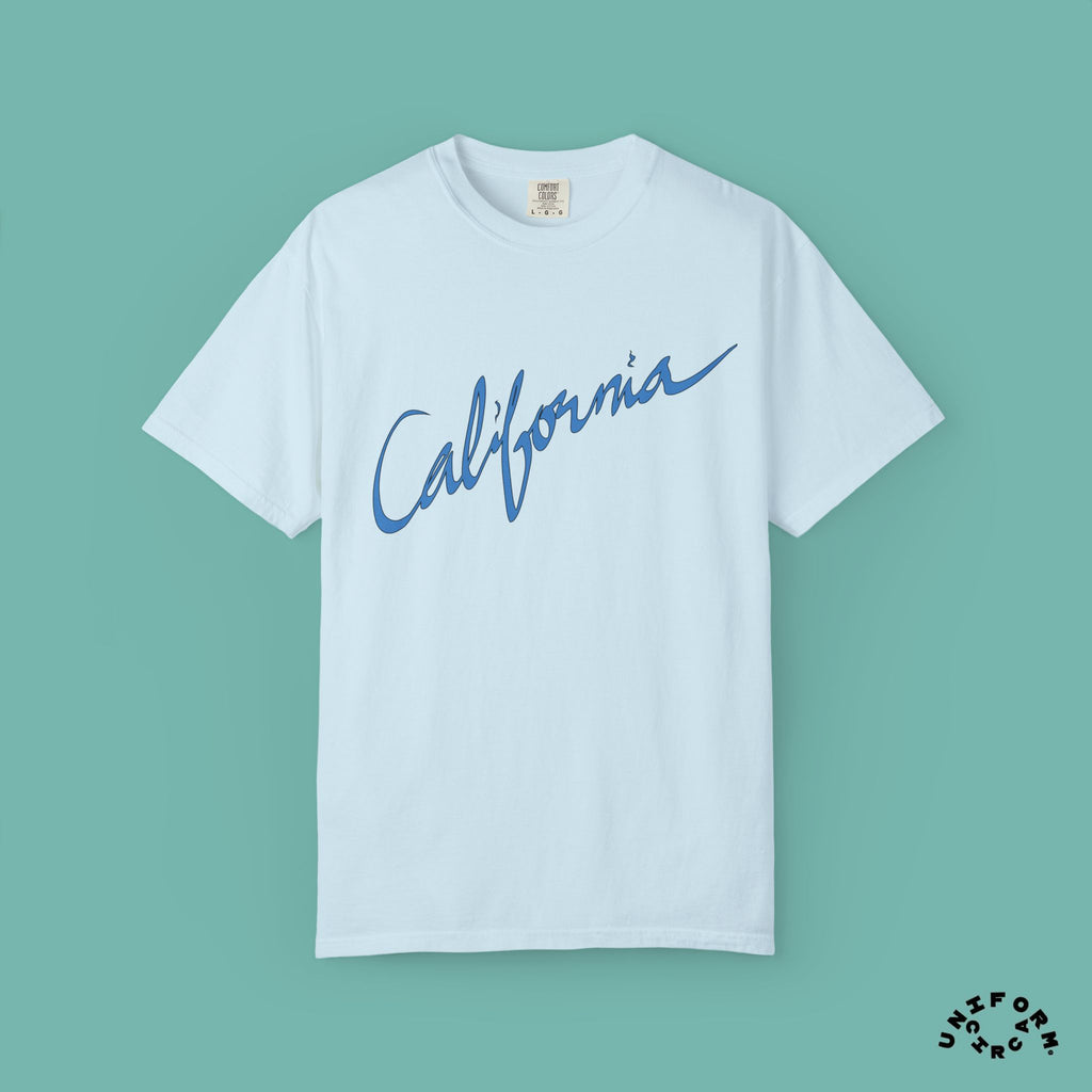 CALIFORNIA BLUEPRINT CREWNECK T-SHIRT | Printed