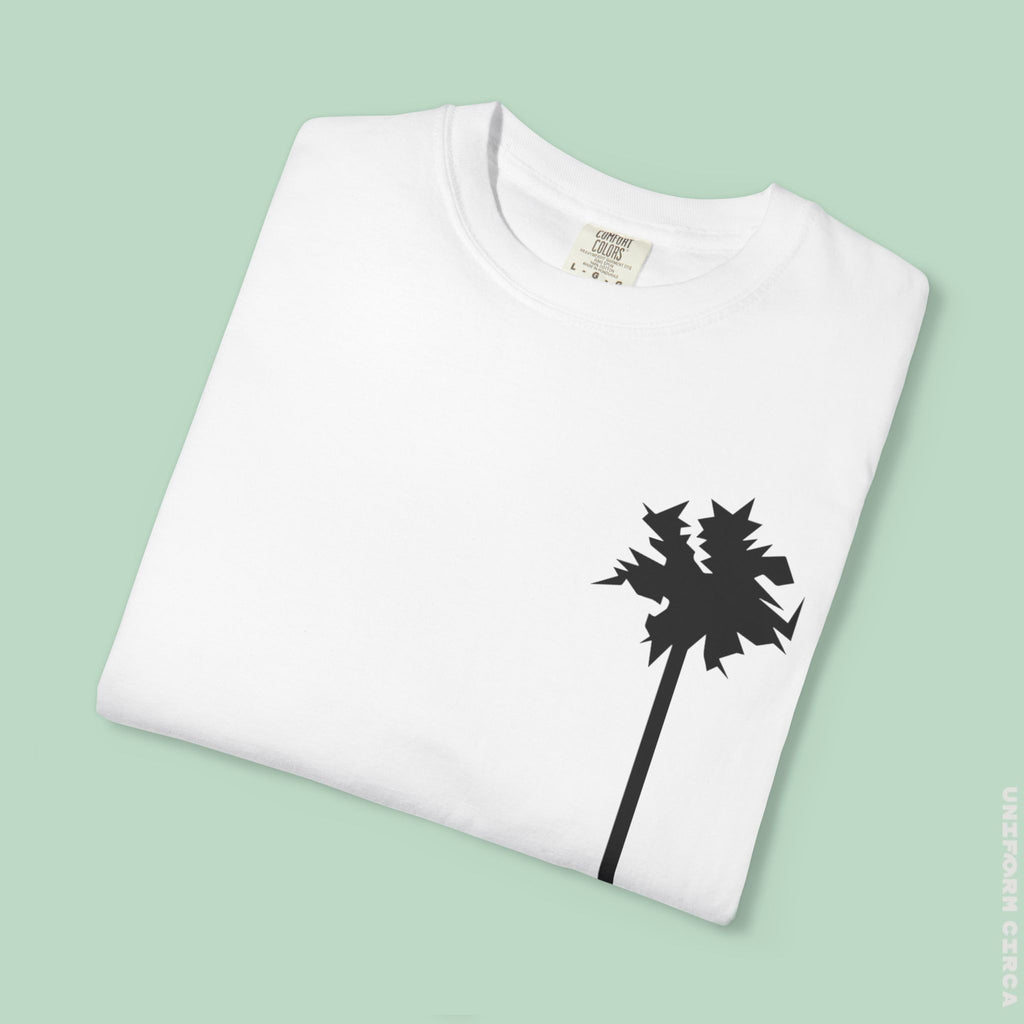 LONE PALM CREWNECK T-SHIRT | Printed Unisex Garment-Dyed Graphic Tee
