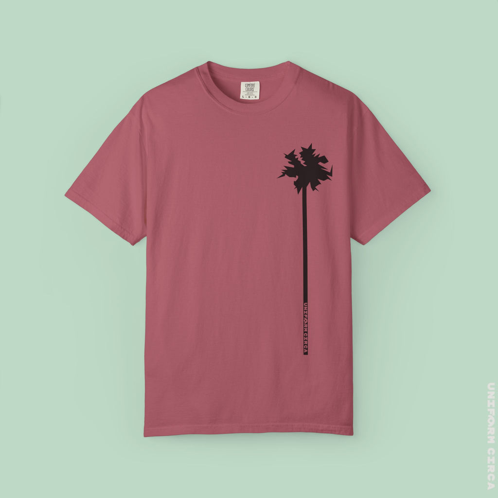 LONE PALM CREWNECK T-SHIRT | Printed Unisex Garment-Dyed Graphic Tee