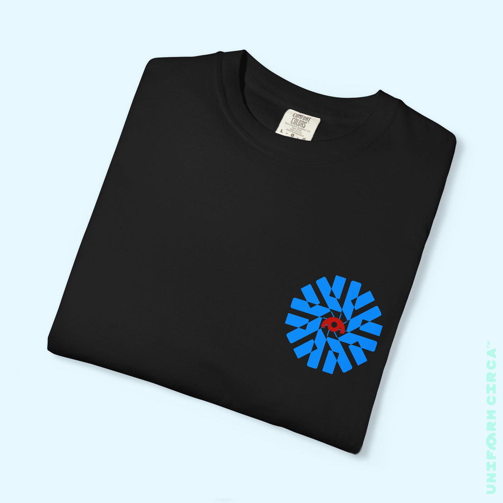 UC NASA BURST | Printed BLUE/RED | Unisex Garment-Dyed T-Shirt