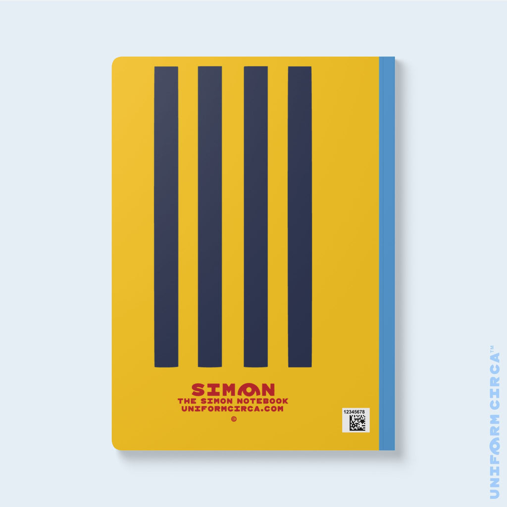 SIMON NOTE & SKETCH JOURNAL | NAVY/YELLOW (SOFT COVER)