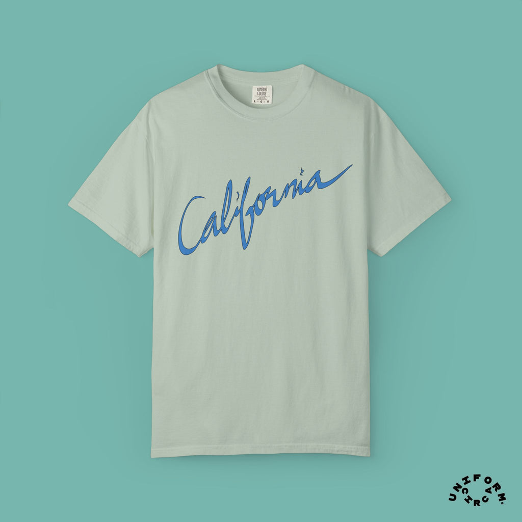 CALIFORNIA BLUEPRINT CREWNECK T-SHIRT | Printed