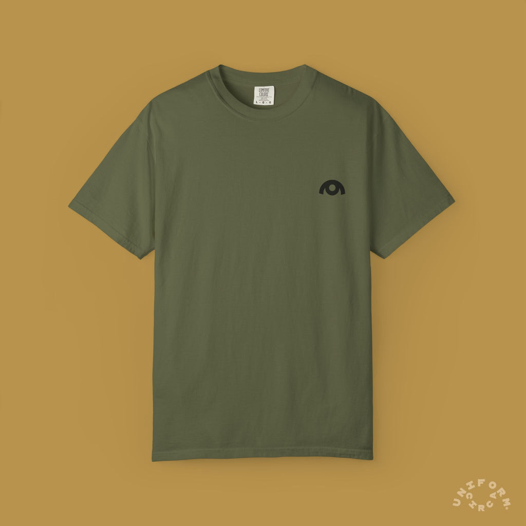 OYSTER LOGO CREWNECK T- SHIRT | Printed Black