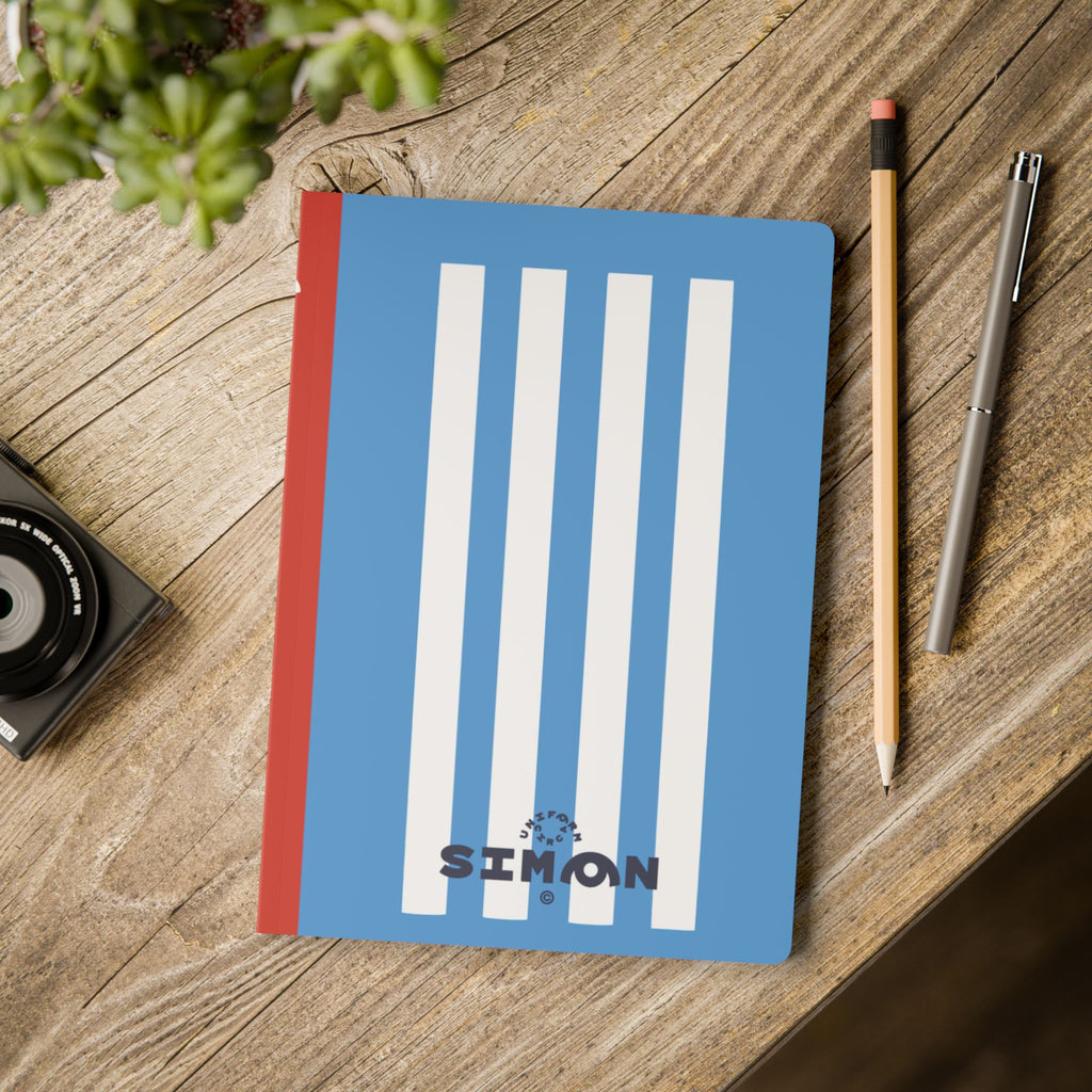 SIMON NOTE & SKETCH JOURNAL | BLACK/WHITE/BLUE (SOFT COVER)