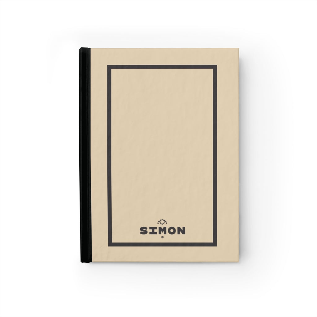 SIMON | JOURNAL & NOTEBOOK | Hardcover Blank Pages 5"x7" | Heavy Cream & Charcoal