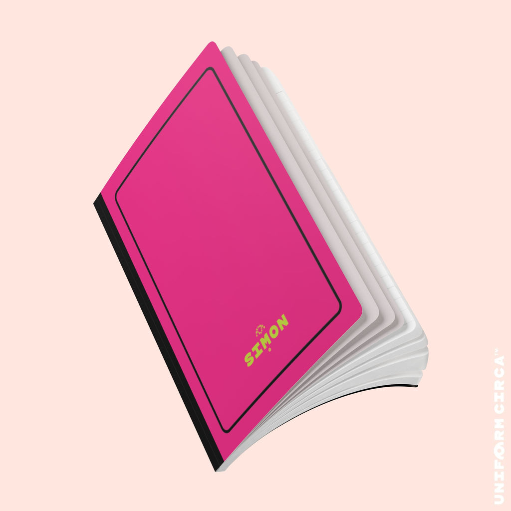 SIMON (LINED) NOTE & SKETCH JOURNAL | Hot Pink/Acid Green/Black