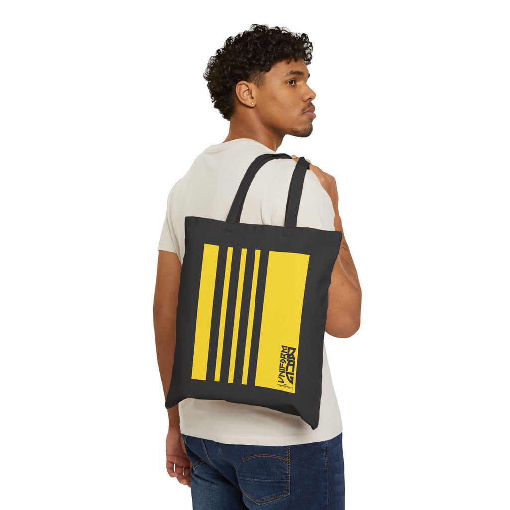 KO4 MAGAZINE BAG | SUNBURST YELLOW | Stylish Cotton Canvas Tote Bag for Everyday Use, Reusable Shopping Bag, Eco-Friendly Gift, Graphic Tote, Fashion Accessories
