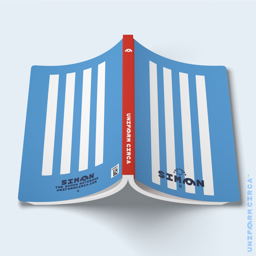 SIMON NOTE & SKETCH JOURNAL | BLACK/WHITE/BLUE (SOFT COVER)