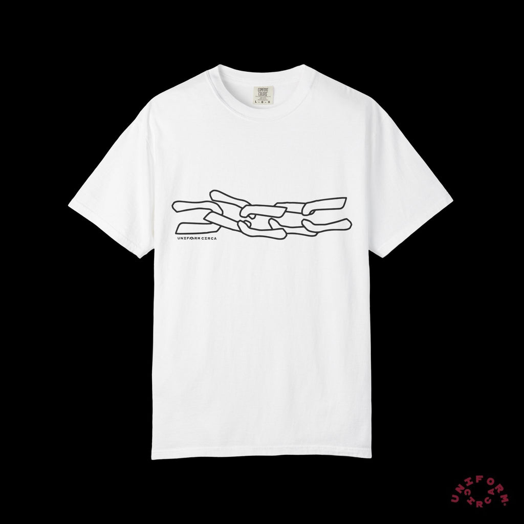 LUKE BLACK CREWNECK T-SHIRT | Printed