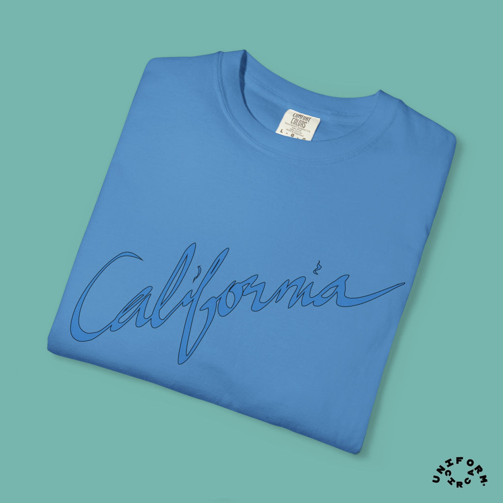 CALIFORNIA BLUEPRINT CREWNECK T-SHIRT | Printed