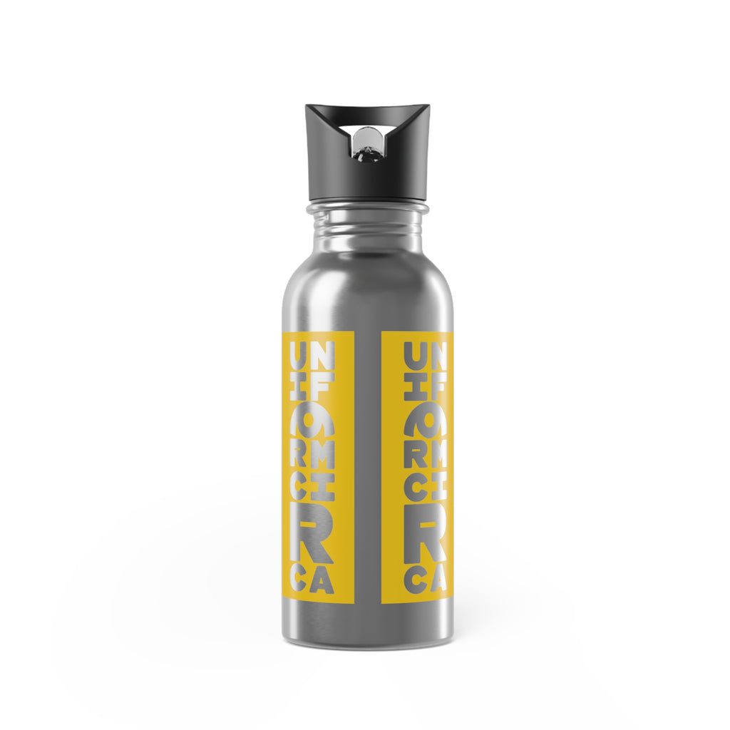 UC FULL STACK | YELLOW | BPA FREE, Eco-Friendly 20oz Stainless Steel Water Bottle with Straw