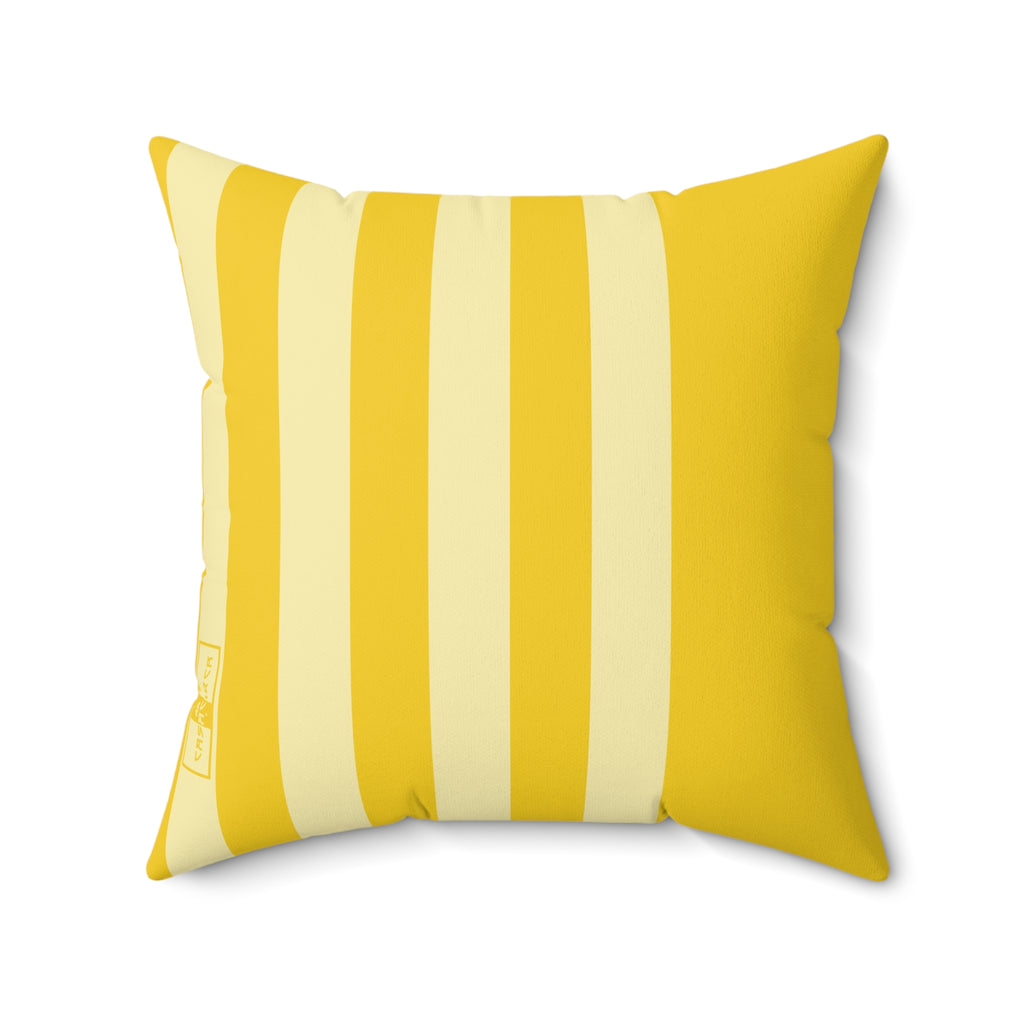 CASACIRCA | SIDECAR PILLOW | SUNBURST/LEMON | Stylish Faux Suede Pillow - Home Decor, Cozy Living Room, Gift Idea, Nautical Theme, Interior Design Accents