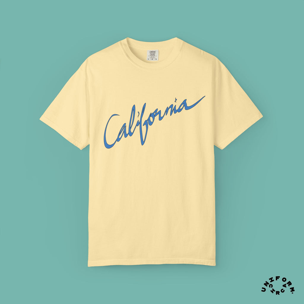 CALIFORNIA BLUEPRINT CREWNECK T-SHIRT | Printed
