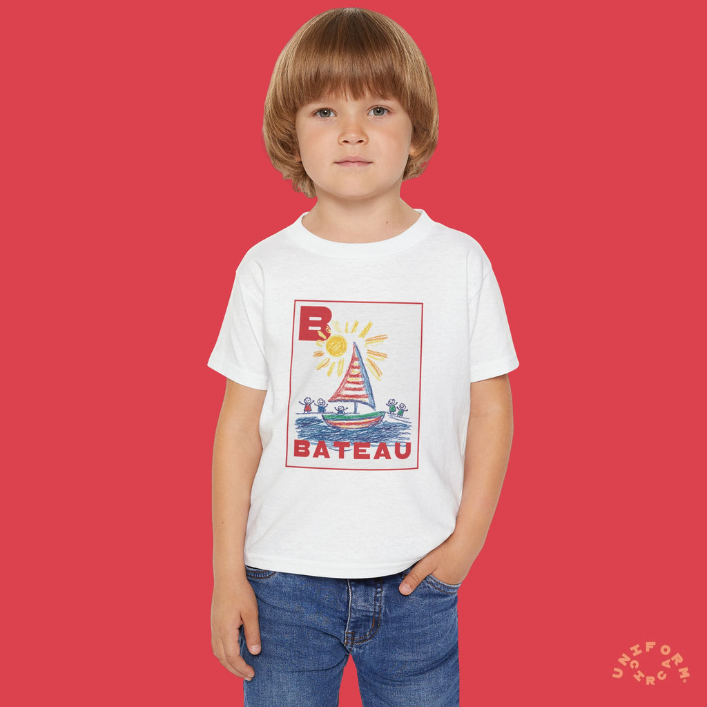 Bateau/Boat Design Toddler T-Shirt - Perfect for Playful Days
