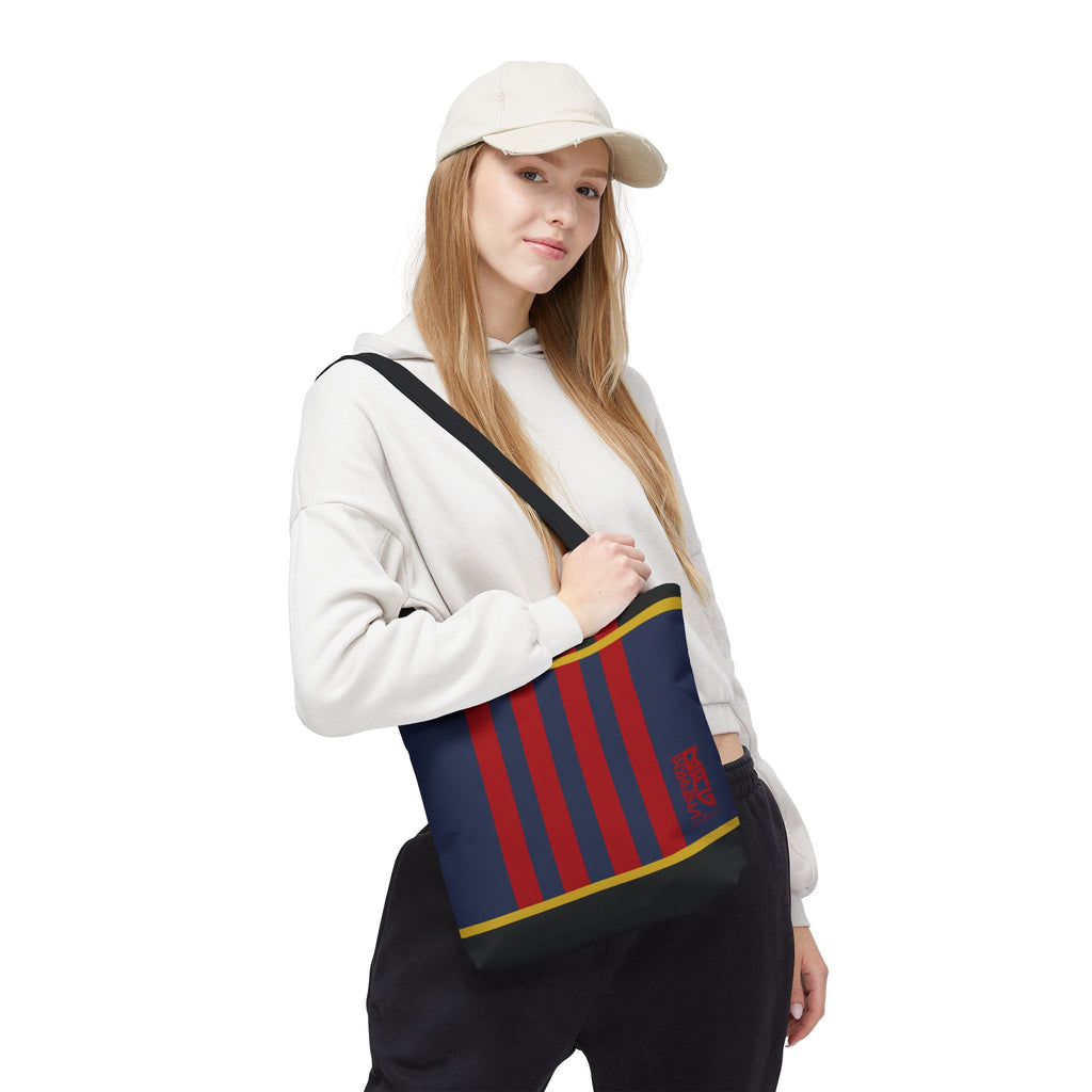 RACER JR. BAG | NAVY/BLACK/RED | Stylish Minimalist Tote Bag, Eco-Friendly Shopping Bag, Chic Carryall, Reusable Tote, Fashionable Beach Bag, Trendy Everyday Essentials
