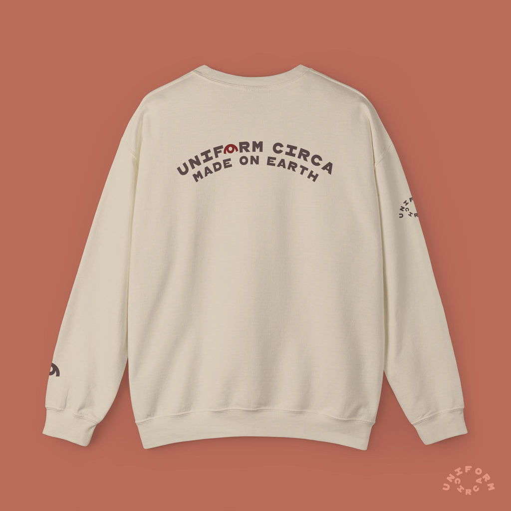 ARC UNIFORM CREWNECK SWEATSHIRT | PRINTED MOCHA