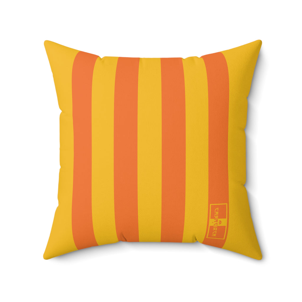 CASACIRCA | RACING STRIPES PILLOW | SUNBURST | Stylish Faux Suede Pillow - Stripes, Home Decor, Cozy Living Room, Gift Idea, Nautical Theme, Interior Design Accents